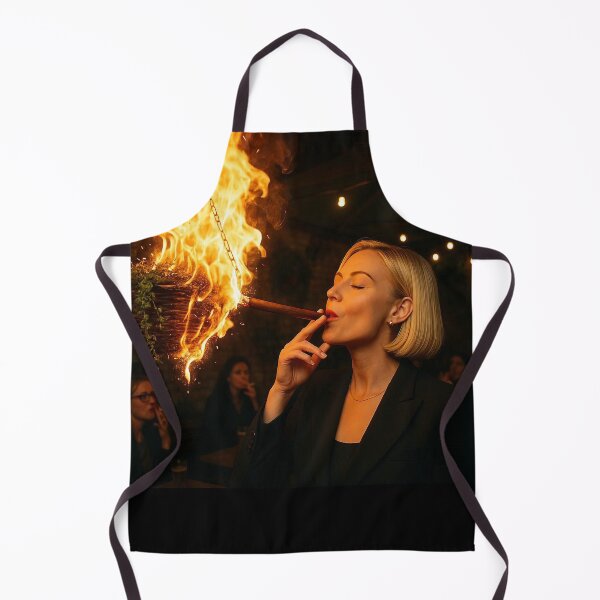 Item preview, Fire and Smoke Glamour Woman Bold Nightlife Portrait Design. designed and sold by Spark2Seduction.