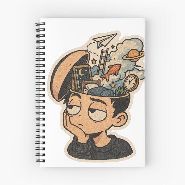 Item preview, Daydreamer Mind Universe Aesthetic Cute Indie Sticker designed and sold by PRIME4YOU.