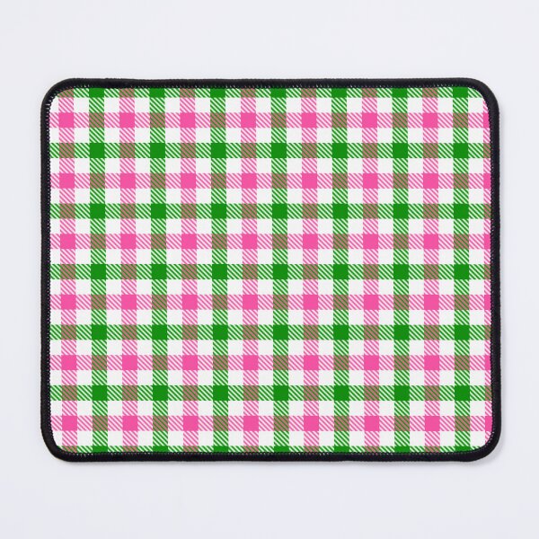 Item preview, Pink And Green On White Gingham Check designed and sold by PatternTitan.
