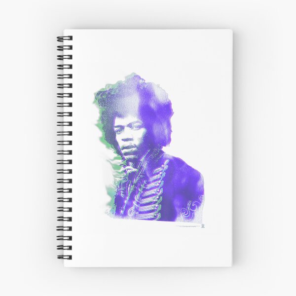 Aperçu de l'œuvre Portrait néon de Jimi Hendrix Purple Haze créée et vendue par Erin Travis.