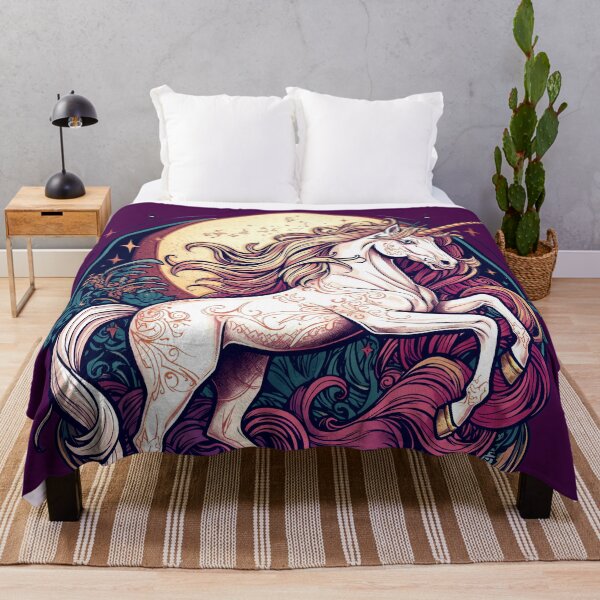 Item preview, Majestic Magical Unicorn Fantasy designed and sold by Omtatsat.