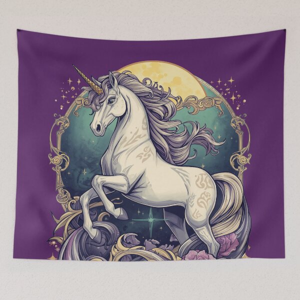 Item preview, Majestic Magical Unicorn Fantasy designed and sold by Omtatsat.