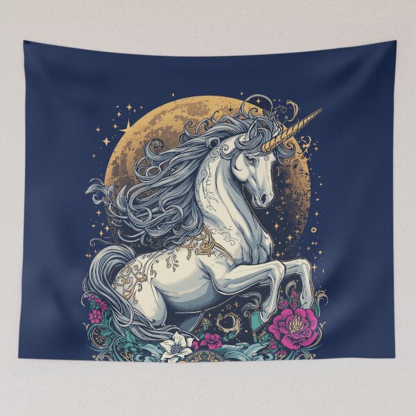 Item preview, Majestic Magical Unicorn Fantasy designed and sold by Omtatsat.