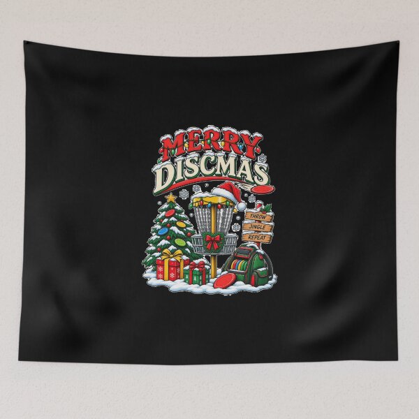 Item preview, Merry Discmass Christmas Disc Golf Holiday  designed and sold by Chaya Reid.