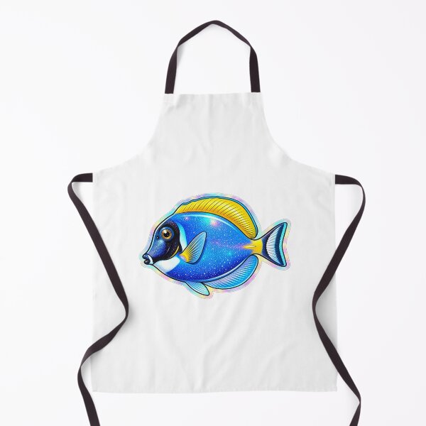 Item preview, Powder Blue Tang Holographic Glitter Sticker Reef Fish Art designed and sold by KenworksDigital.