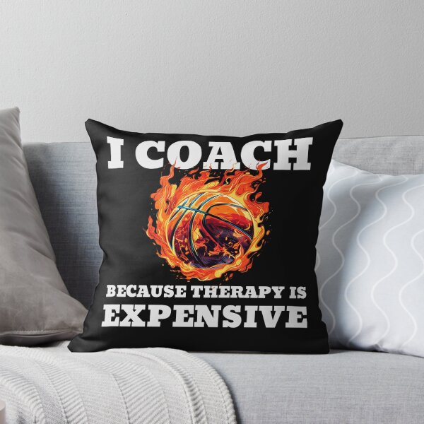 Item preview, I Coach Because Therapy is Expensive Basketball designed and sold by TheTeeLeague.
