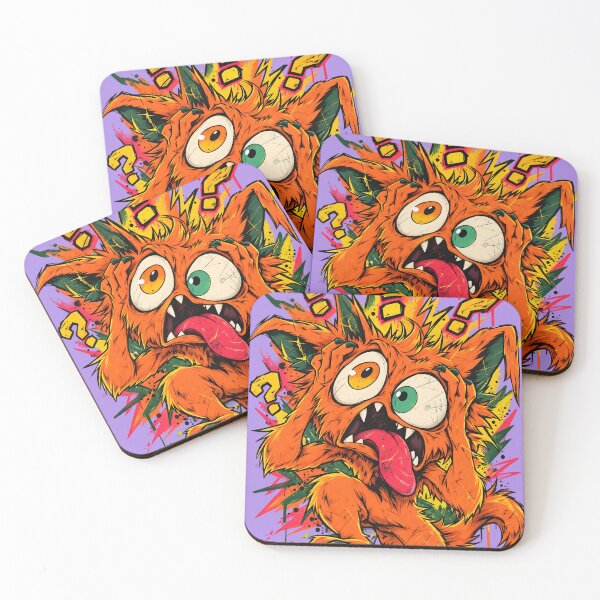 Item preview, Funny Orange Kaiju Monster Question Marks designed and sold by Artistikastore.