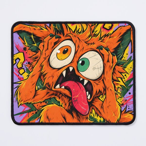 Item preview, Funny Orange Kaiju Monster Question Marks designed and sold by Artistikastore.