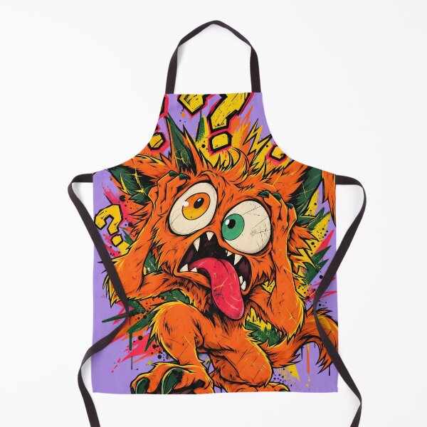 Item preview, Funny Orange Kaiju Monster Question Marks designed and sold by Artistikastore.