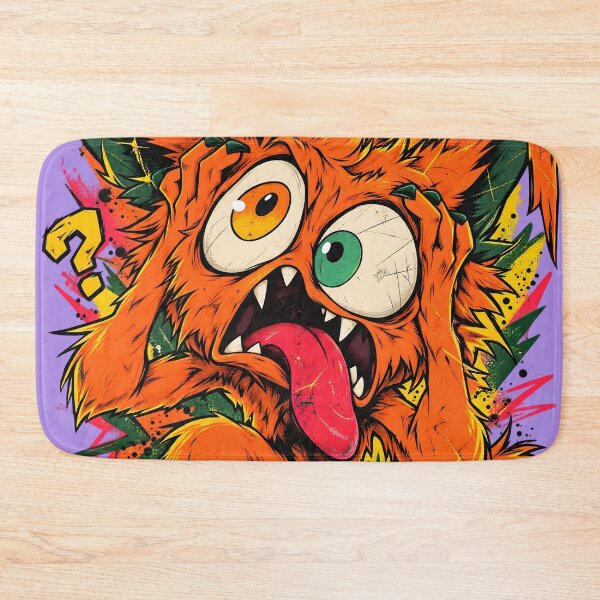 Item preview, Funny Orange Kaiju Monster Question Marks designed and sold by Artistikastore.