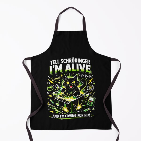 Item preview, Tell Schrödinger I'm Alive And I'm Coming For Him Angry Black Cat designed and sold by nosu-art-pod.