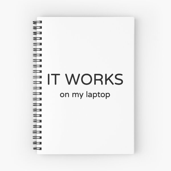 Item preview, It Works On My Laptop Funny Developer T-Shirt designed and sold by low battery meme design.