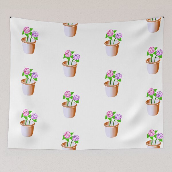 Item preview, Roses in a Vase - White Outline designed and sold by lavenderXblue.