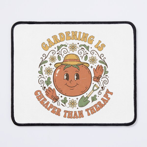 Item preview, Gardening Is Cheaper Than Therapy Funny Retro Tomato Character Design designed and sold by cannsuh.