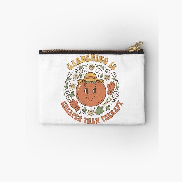 Item preview, Gardening Is Cheaper Than Therapy Funny Retro Tomato Character Design designed and sold by cannsuh.