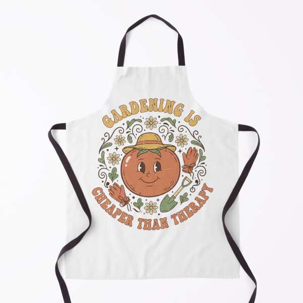 Item preview, Gardening Is Cheaper Than Therapy Funny Retro Tomato Character Design designed and sold by cannsuh.