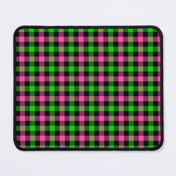Item preview, Pink And Green On Black Gingham Check designed and sold by PatternTitan.