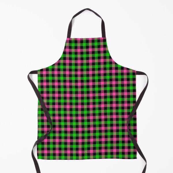 Item preview, Pink And Green On Black Gingham Check   designed and sold by PatternTitan.