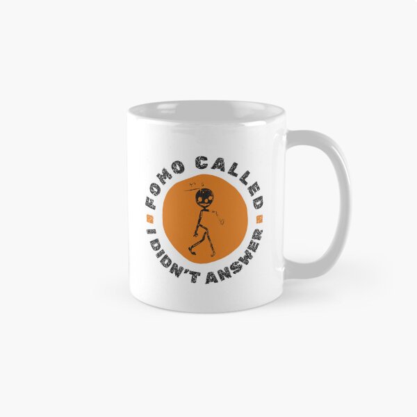 Item preview, FOMO Called I Didn’t Answer Funny Introvert Design Anti FOMO Quote Orange designed and sold by HYPNK.