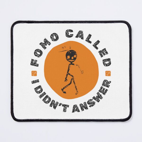 Item preview, FOMO Called I Didn’t Answer Funny Introvert Design Anti FOMO Quote Orange designed and sold by HYPNK.