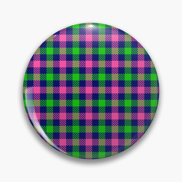 Item preview, Pink And Green On Blue Gingham Check   designed and sold by PatternTitan.