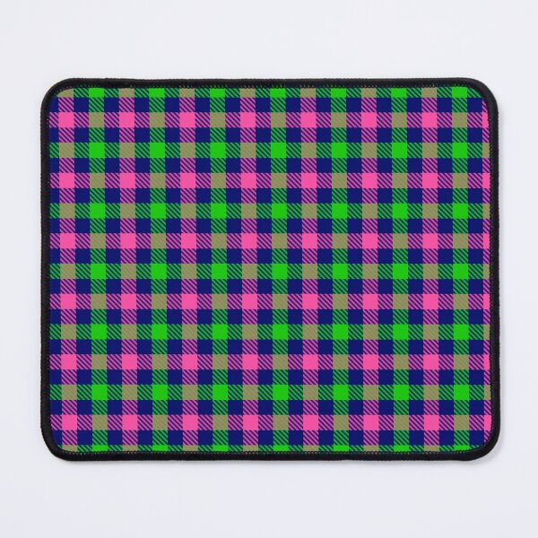 Item preview, Pink And Green On Blue Gingham Check designed and sold by PatternTitan.