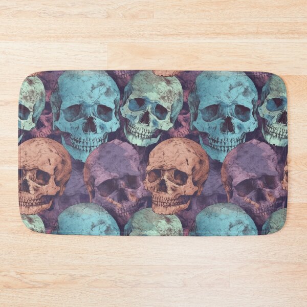 Item preview, Pastel Skull Repeat Pattern Colorful Gothic Halloween Skeleton Design designed and sold by JRRTs.