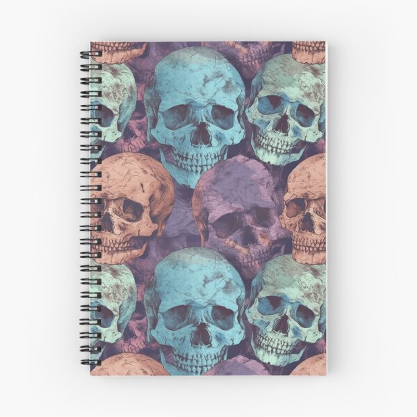 Item preview, Pastel Skull Repeat Pattern Colorful Gothic Halloween Skeleton Design designed and sold by JRRTs.