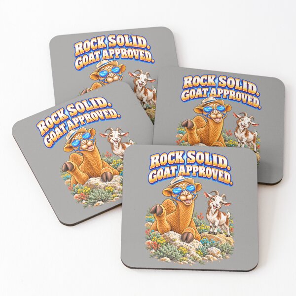 Item preview, Goat Approved Rock Solid – Funny Camel T-Shirt Animal Graphic Camel T-Shirt designed and sold by Camel & Quirk.