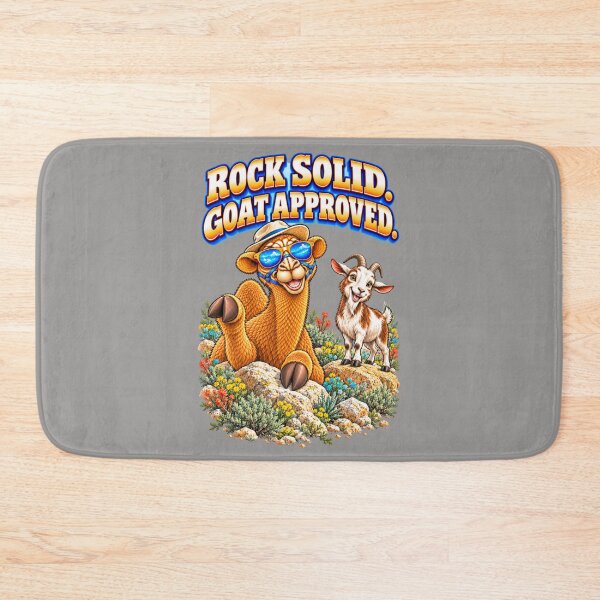Item preview, Goat Approved Rock Solid – Funny Camel T-Shirt Animal Graphic Camel T-Shirt designed and sold by Camel & Quirk.