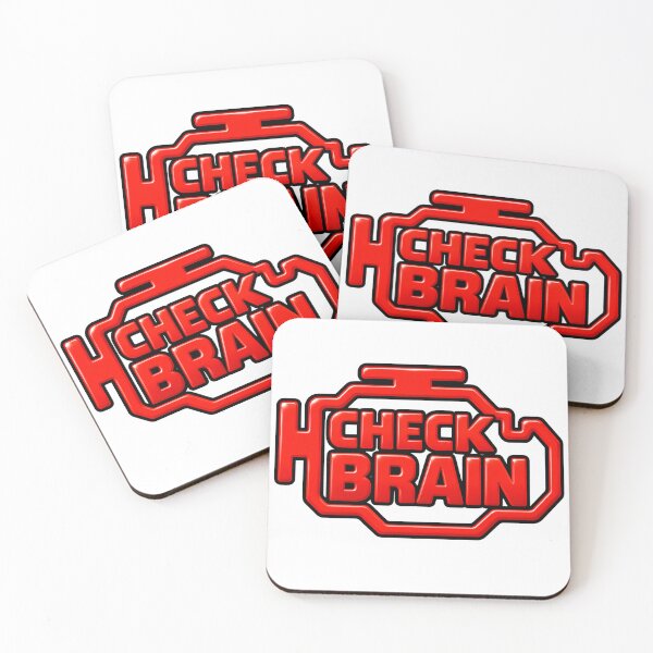 Item preview, Check Brain car engine light design designed and sold by Inappropriate Ink.