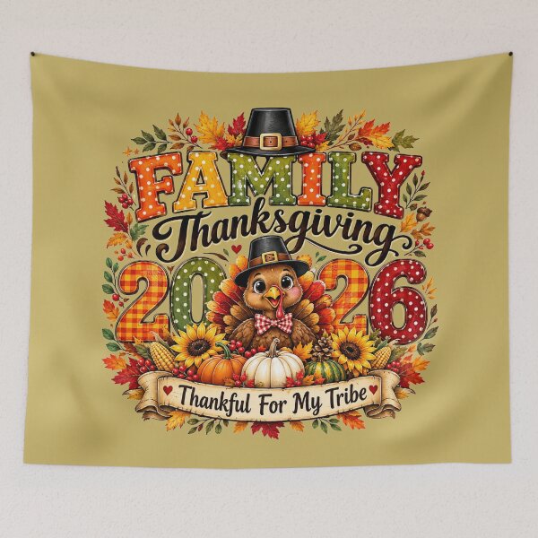 Item preview, Family Thanksgiving 2026 Thankful For My Tribe designed and sold by cameleon style.