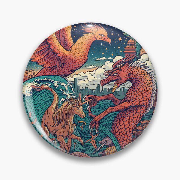 Item preview, Modern Dragon Phoenix Fantasy Fusion designed and sold by Omtatsat.