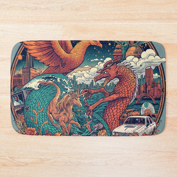 Item preview, Modern Dragon Phoenix Fantasy Fusion designed and sold by Omtatsat.