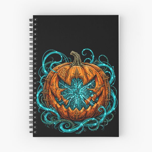 Item preview, Cyberpunk Jack O Lantern with Neon Circuits designed and sold by Skolyak.