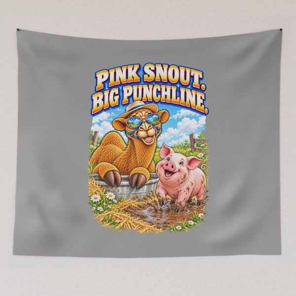 Item preview, Pink Snout. Big Punchline – Funny Camel T-Shirt Animal Graphic Camel T-Shirt designed and sold by Camel & Quirk.