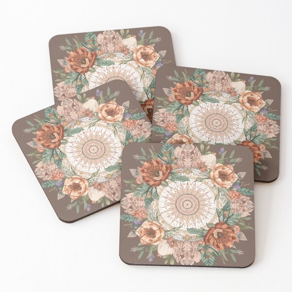 Item preview, Boho Floral Ocean Geometric Pattern designed and sold by Omtatsat.