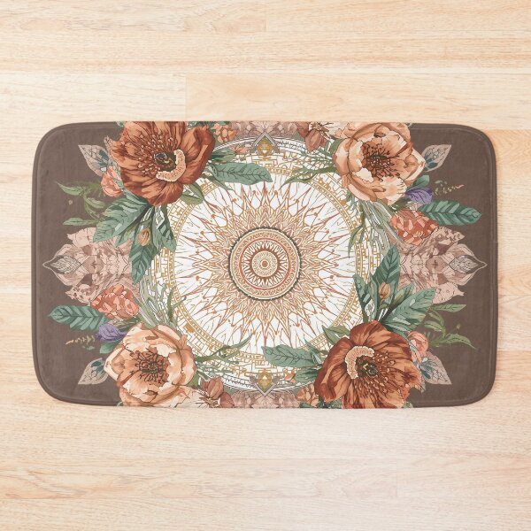 Item preview, Boho Floral Ocean Geometric Pattern designed and sold by Omtatsat.