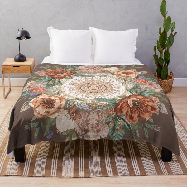 Item preview, Boho Floral Ocean Geometric Pattern designed and sold by Omtatsat.