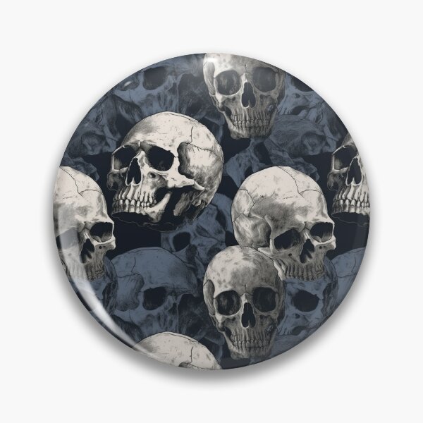 Item preview, Vintage Skull Repeat Pattern Dark Gothic Halloween Skeleton Design designed and sold by JRRTs.
