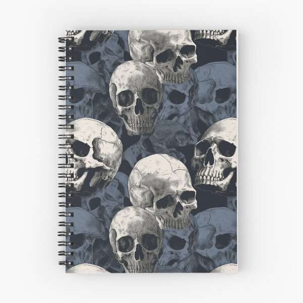 Item preview, Vintage Skull Repeat Pattern Dark Gothic Halloween Skeleton Design designed and sold by JRRTs.