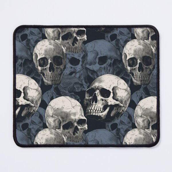 Item preview, Vintage Skull Repeat Pattern Dark Gothic Halloween Skeleton Design designed and sold by JRRTs.