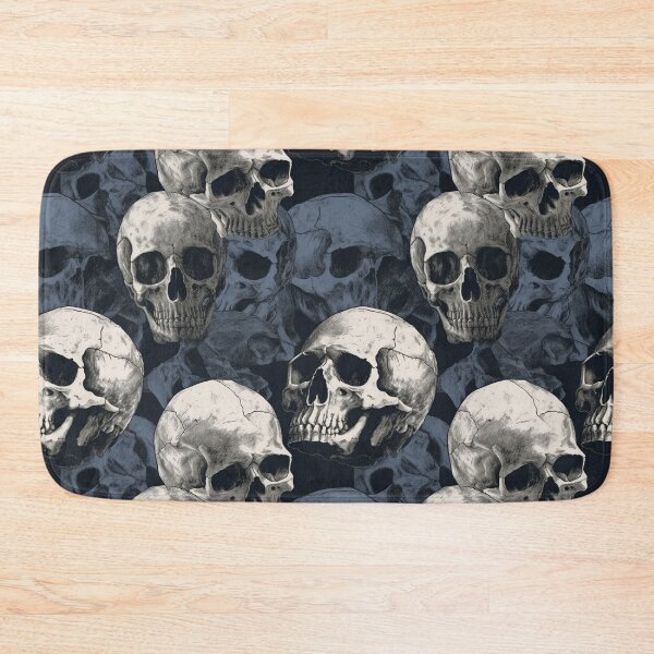 Item preview, Vintage Skull Repeat Pattern Dark Gothic Halloween Skeleton Design designed and sold by JRRTs.