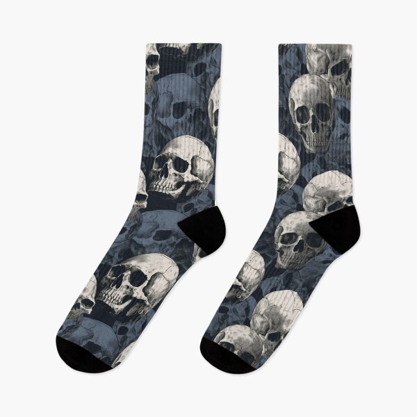 Item preview, Vintage Skull Repeat Pattern Dark Gothic Halloween Skeleton Design designed and sold by JRRTs.