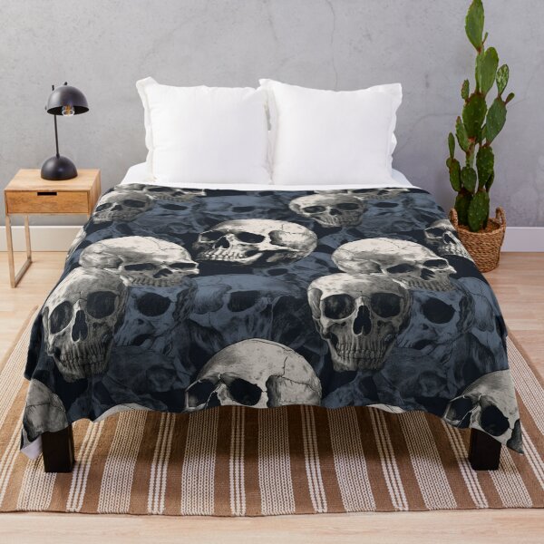 Item preview, Vintage Skull Repeat Pattern Dark Gothic Halloween Skeleton Design designed and sold by JRRTs.