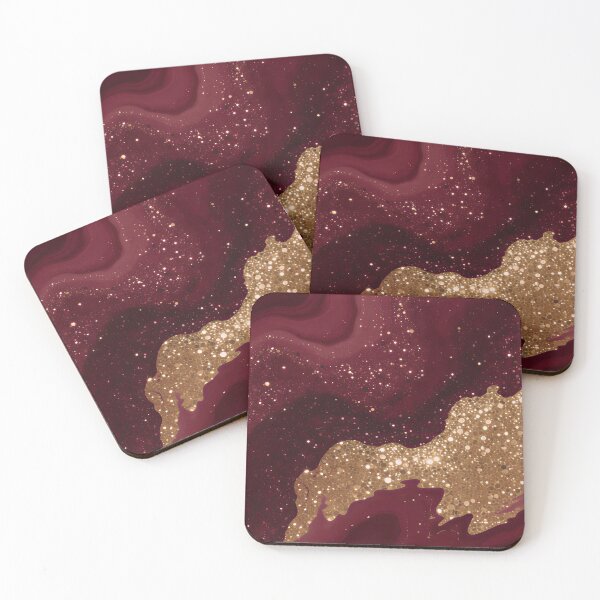 Item preview, Gold Burgundy Luxury Modern Collection designed and sold by TrendyDesigne412.