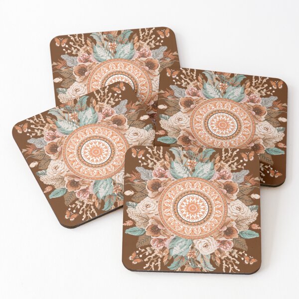 Item preview, Boho Floral Ocean Geometric Pattern designed and sold by Omtatsat.