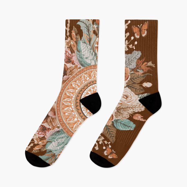 Item preview, Boho Floral Ocean Geometric Pattern designed and sold by Omtatsat.