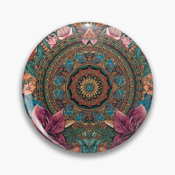 Item preview, Boho Floral Ocean Geometric Pattern designed and sold by Omtatsat.