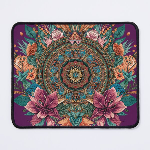 Item preview, Boho Floral Ocean Geometric Pattern designed and sold by Omtatsat.